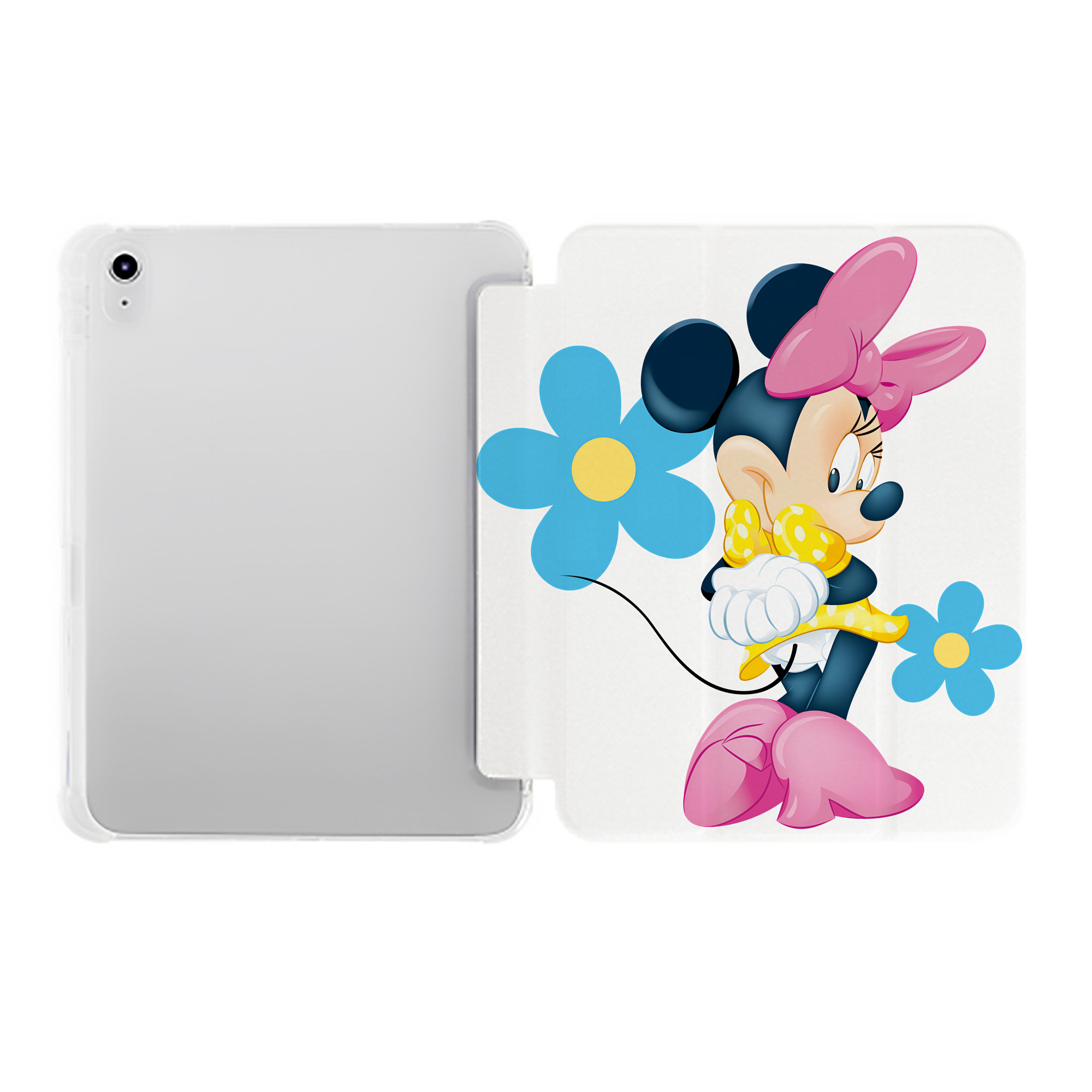（画像用） ミッキーマウス Mickey Mouse IPad ケース ペン収納付き 三つ折りスタンド PUレザー×シリコン 対応機種9.5/10.5/10.9インチ